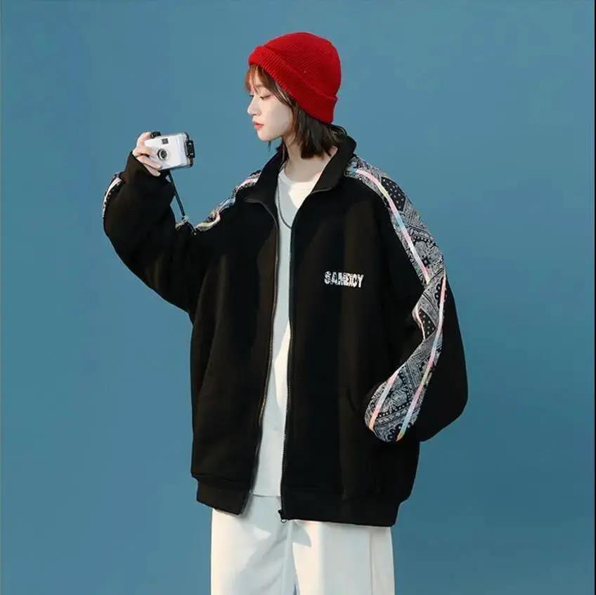White Baseball Uniform Jacket Women's Trendy Ins Salt Fried Street Casual Jacket 2022 New Lazy Sports Top
