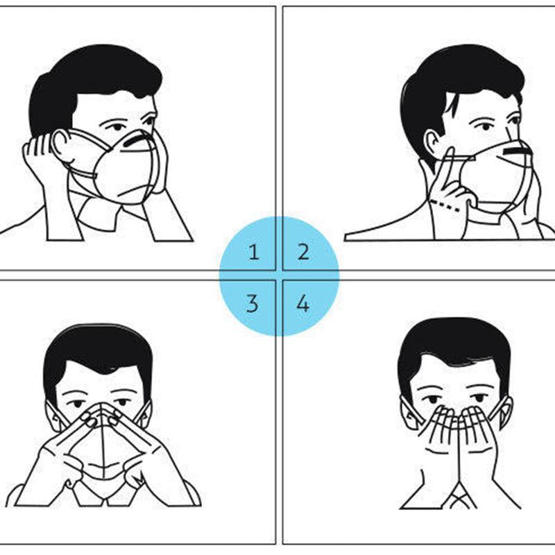 KN95 Anti-fog Protective Mask Non-Woven Disposable Face Mask Dustproof Breathable Adult Safety Masks