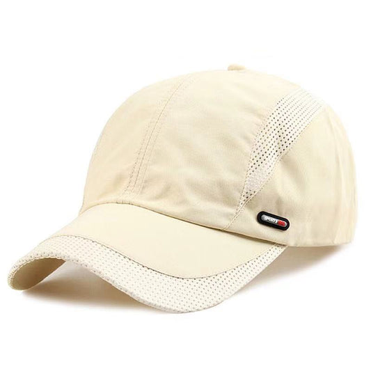 Spring and Autumn Hat Men's Trendy Casual Baseball Cap Men's Outdoor Sun Hat Thin Sun Hat Middle-aged Cap Summer