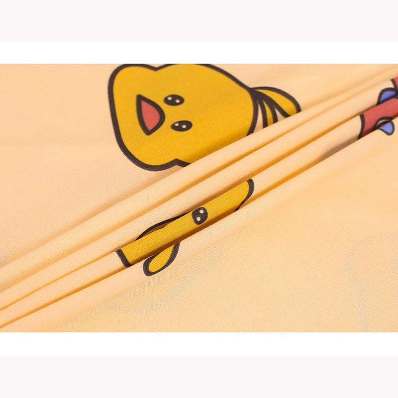 Women's Spring Long-sleeved Pajamas Cute Printing Suit Loose Comfortable Homewear Lapel Pocket Pants Two-piece Set