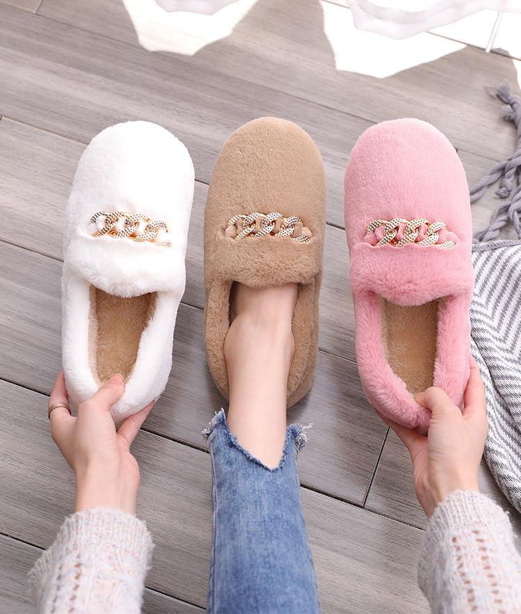 Women's Autumn and Winter Beanie Shoes Women's Warm Thick-soled Flat Outer Wear Fleece Padded Shoes