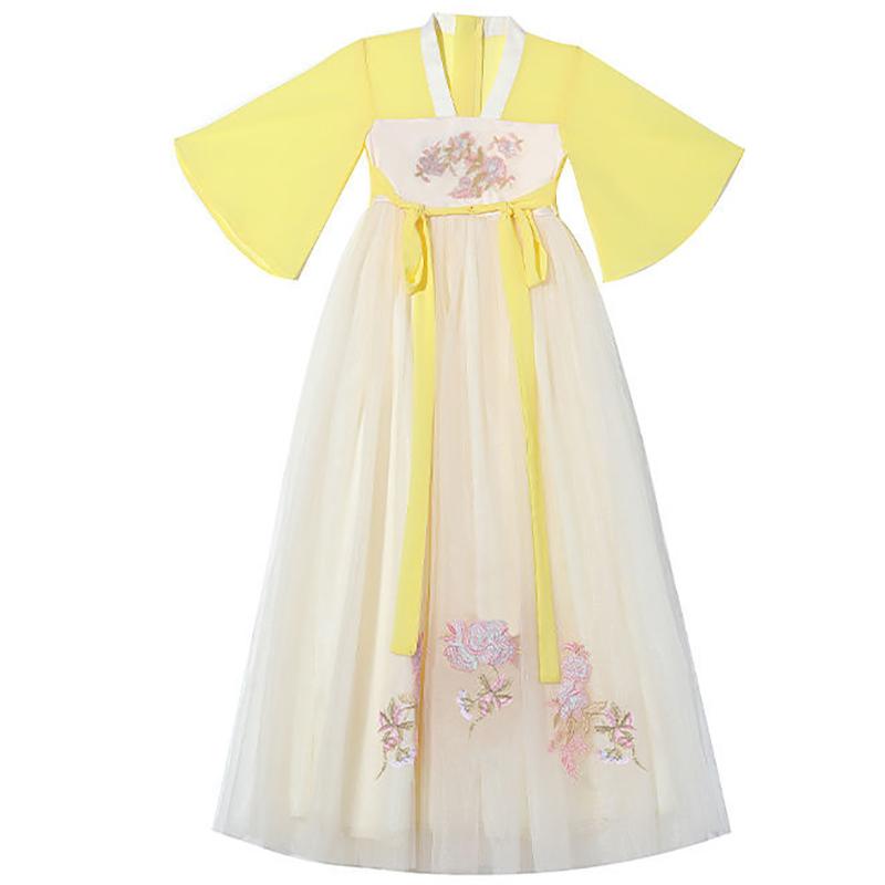 Girls' Hanfu Dress Summer Dress Children's Chinese Style Improved Underwear Ancient Costume Western Style Princess Skirt