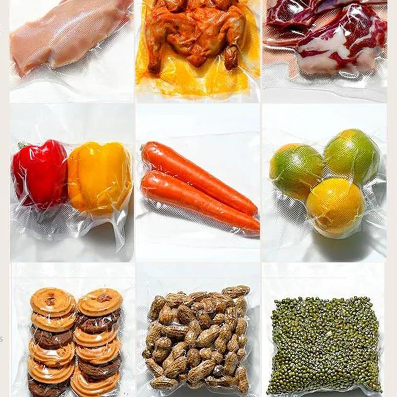 60Pcs Bags for Free Food Vacuum Sealer Automatic Commercial Household Food Vacuum Sealer Packaging Machine