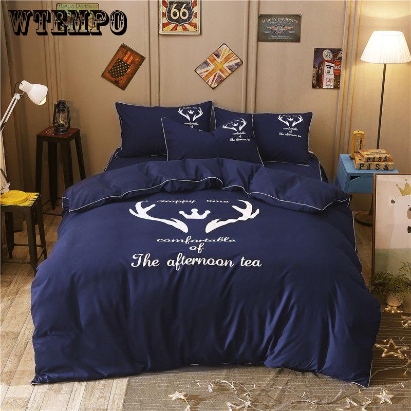 Bedding Set antlers Single Size Duvet Cover Set Queen King Quilt Cover Bed Set Bedclothes