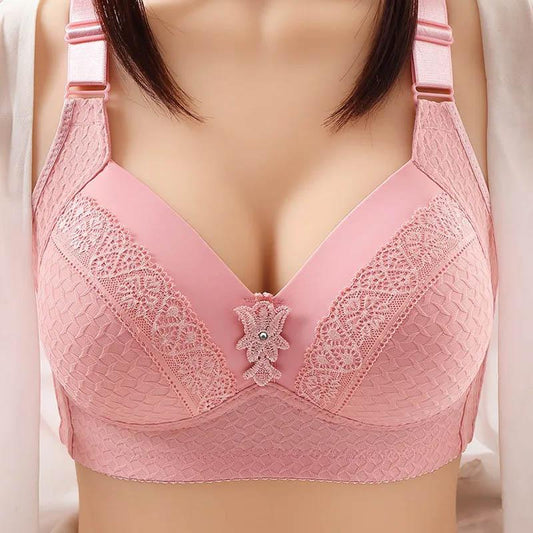 Comfortable Soft No Steel Ring Sexy Push Up Bra Lightweight Thin Ladies Jacquard Breathable Sexy Simple Bra
