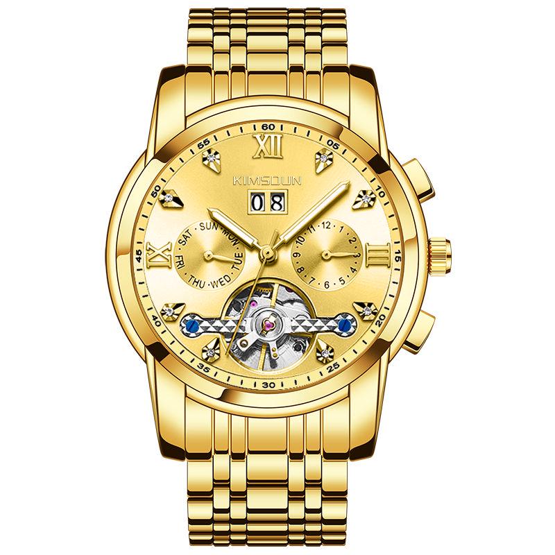 Men‘s Fashion Luxury Watch Automatic Mechanical StainlessSteel Waterproof Wrist Male Clock