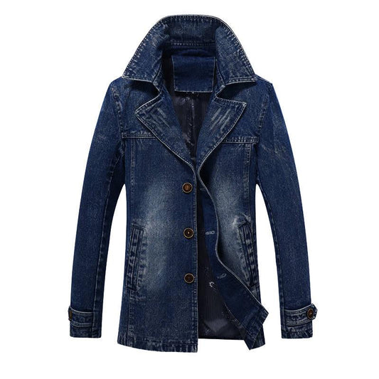 Casual Mens Denim Jacket Plus Size 4XL Bomber Jacket Men Cowboy Men's Jean Jacket Chaqueta Hombre