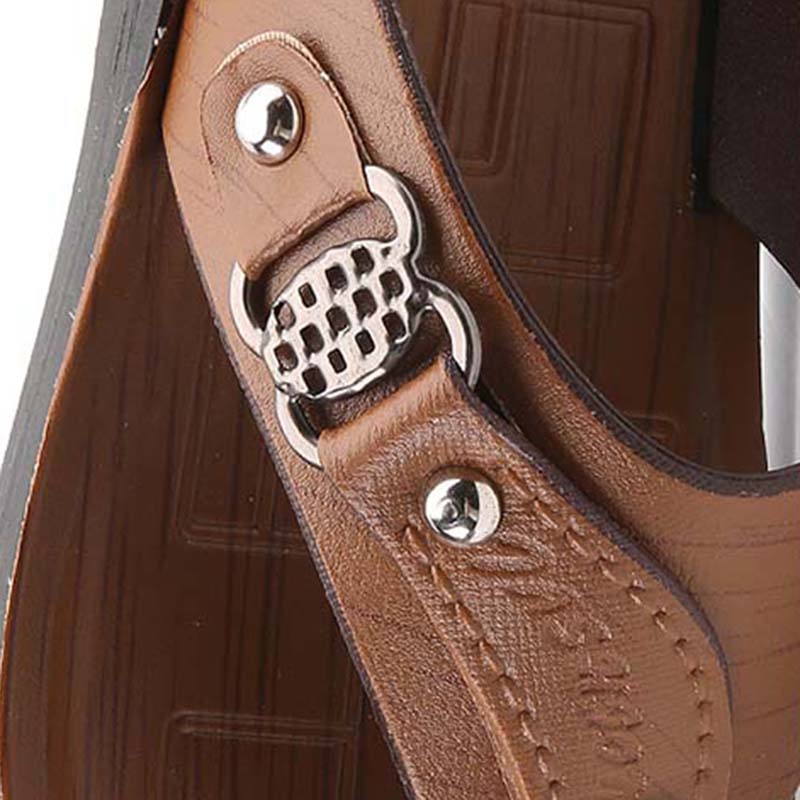 Summer Men's Beach Sandals Flip-flops Non-slip Soft Bottom Outside Wear Slippers