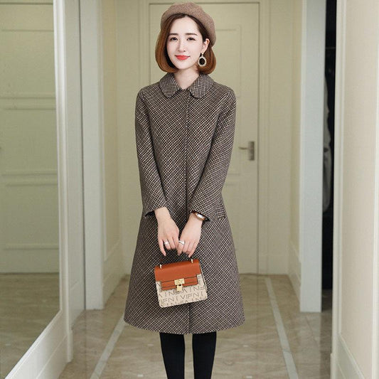Large Size Woman's Clothing Long Sleeve Warm Jacket Large size Woolen coat Spring and Autumn