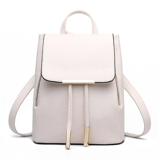 Women's Backpack Soft PU Leather School Satchel Casual Multilayer Large Capacity College Elegant High Quality Shopping Travel