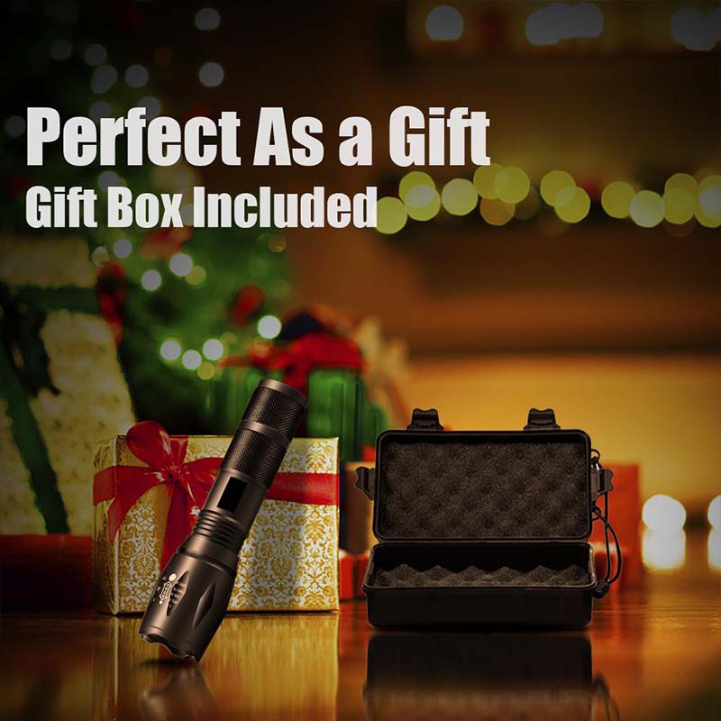 LED Flashlight Bright Torch T6 Lanterna Zoom Powerful Bicycle Light Camping Light By 18650 Battery