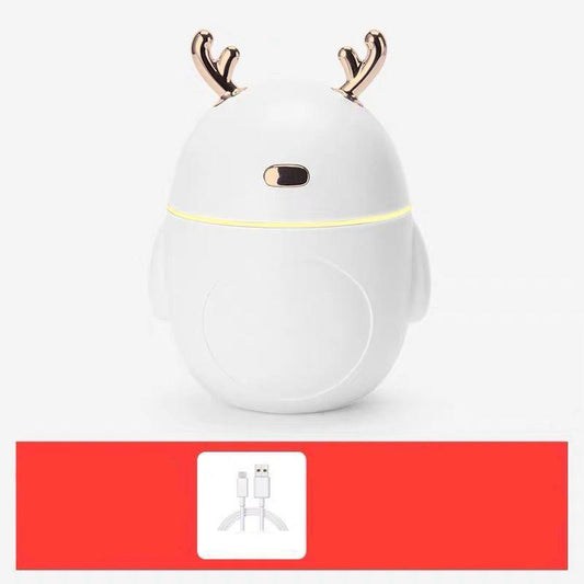320ml Cute Deer Air Humidifier 8h Spray USB Electric Sprayer Mini Portable Aroma Diffuser for Home Office Car