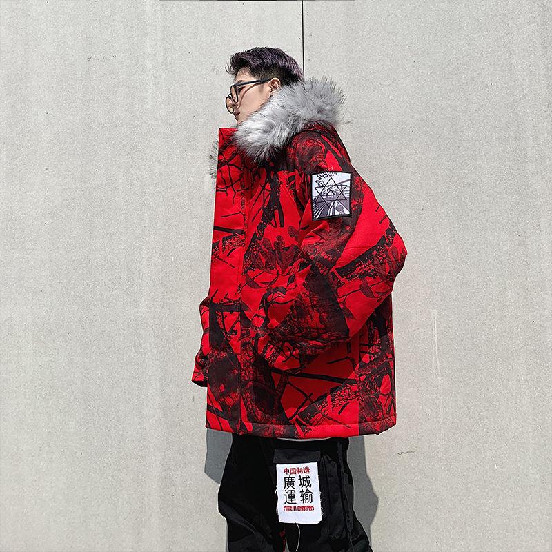 Winter Medium and long section Cotton clothing Large size Down jacket Outdoor Leisure Men's clothes