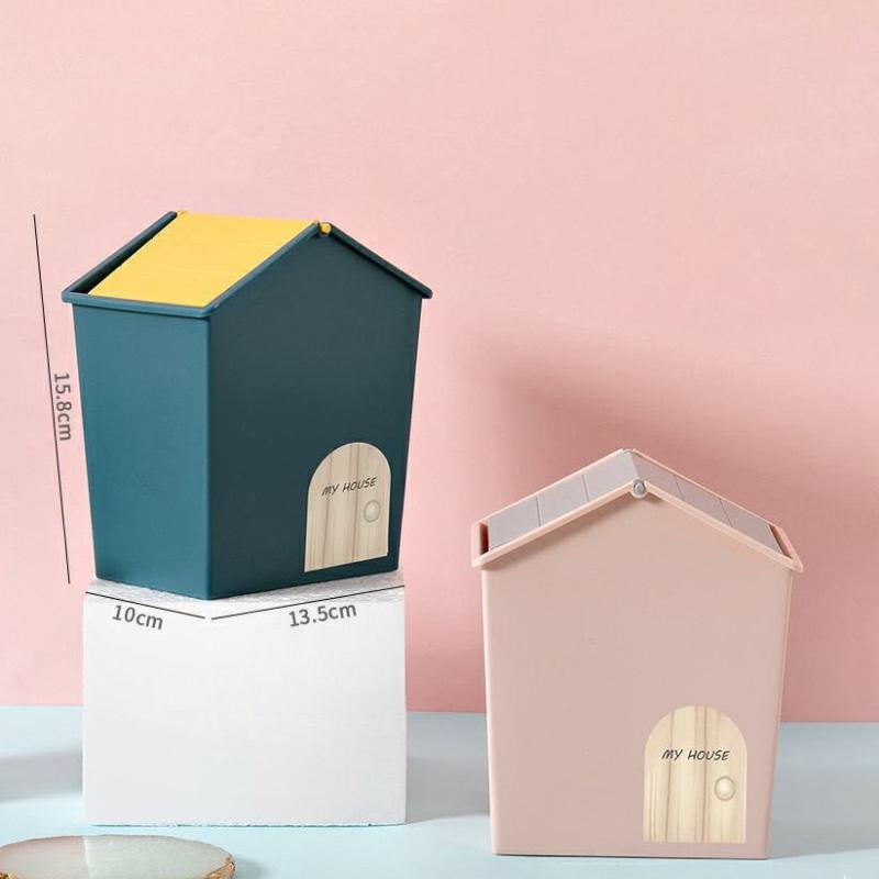 Creative Desktop Net Red Trash Can Girl Heart Mini Storage Box Table Cute Coffee Table Car Bedroom Trash Can