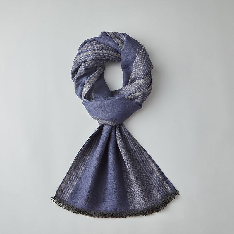 Wool Scarf Men's Winter Wool Knitted Scarf Thickened Warm Couple Scarf