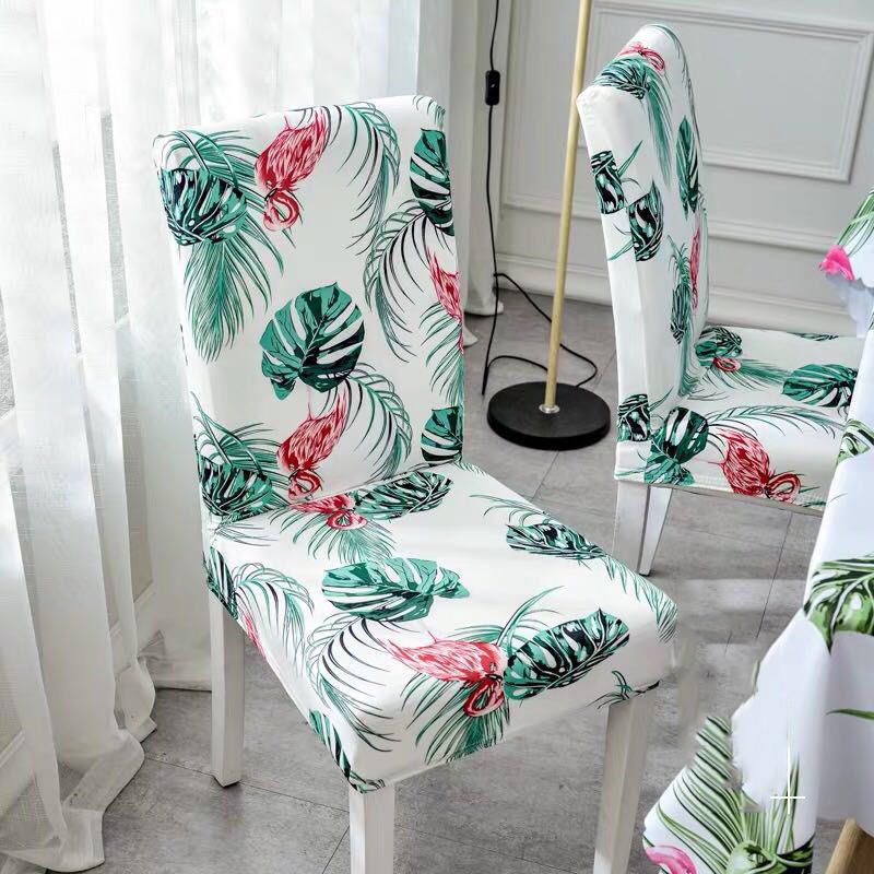 Elastic Stretch Slipcovers Chair Cover Kitchen Dining Room Slipcover Seat Cover Backrest Removable