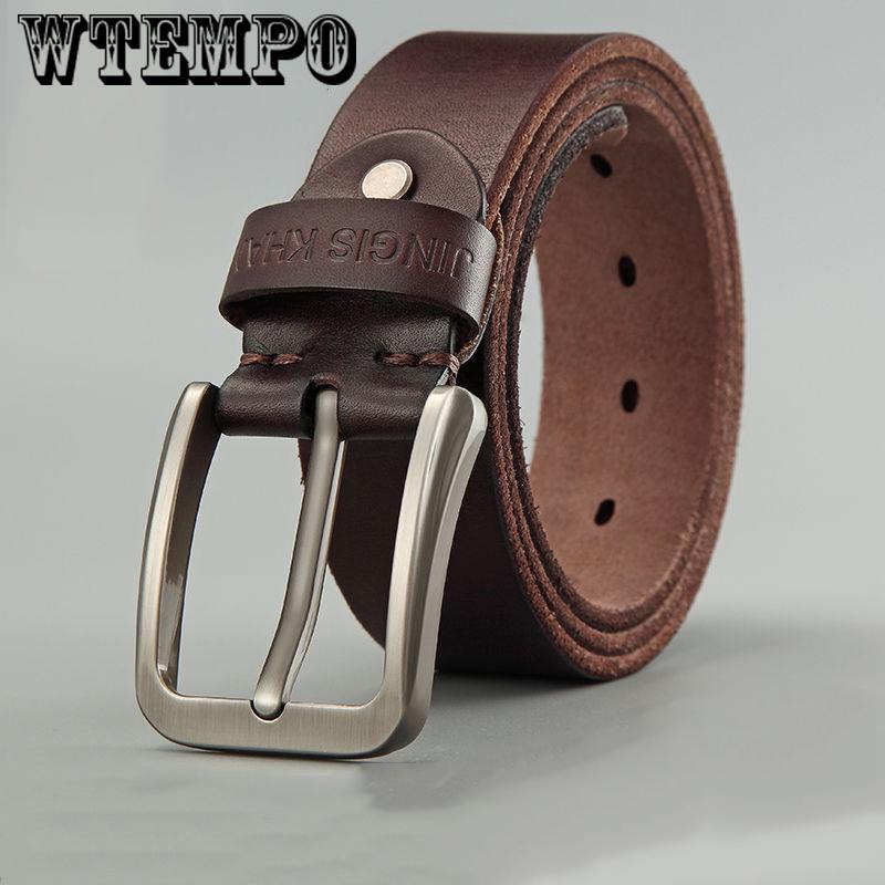 Men belt High Quality cow genuine leather luxury strap male belts for men fashion classic vintage