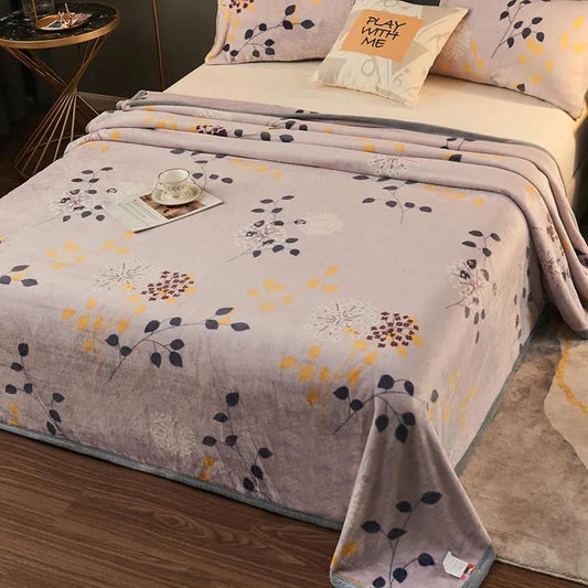 Winter Thick Double-layer Blankets Bedroom Warm Nap Blanket Plus Velvet Double-layer Blanket Dormitory Duvet Cover Blanket