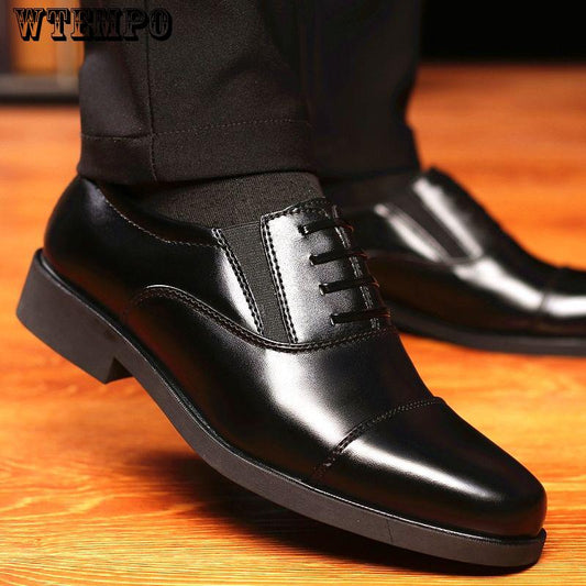 Summer Hollowed Out Plus Size Men's Shoes Men's Formal Three-joint Leather Shoes Men's All-match Breathable Leather Shoes
