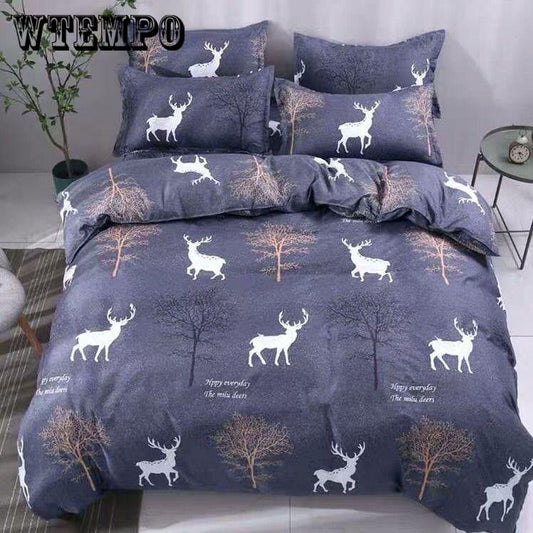 New Circle Home Textiles Side Japanese Simple Style Bedding Set Decorative Bedclothes Bed Linen