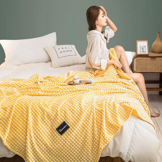 Blanket Quilt Coral Fleece Sheet Blanket Sheet Double Milk Fleece Thick Flannel Winter Dormitory Student Fleece Blanket