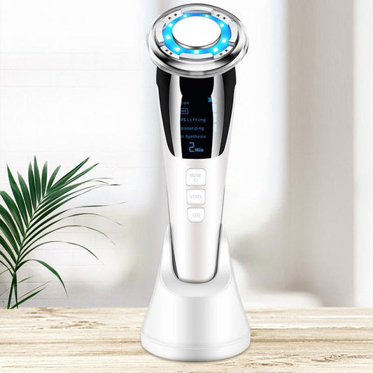 Hot-cold Photon Skin Rejuvenation Beauty Instrument EMS Micro-current Cleansing and Lifting Firming Face-lift Sonic Massage Introduction