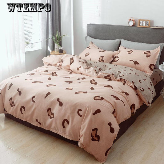 4pcs Bedding Sets Bedclothes Queen Size Bedding Sets Duvet Cover+Bed Sheet Pillowcases