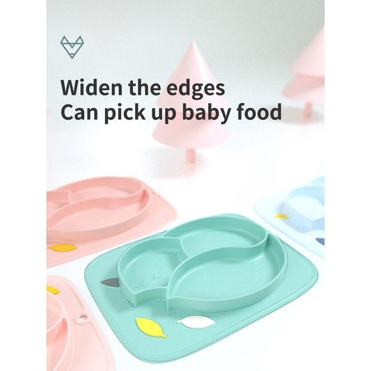 Feeding Suction Plates Baby Food Placemat Kids Silicone Tray Vajillas Plato Infant Dishes Pratos Child Eating Bowl Infantil