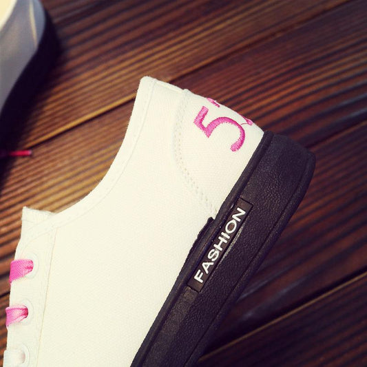 Spring Korean Student Canvas Shoes All-match Fashion Canvas Clearance Shoes Flat Casual Sneakers
