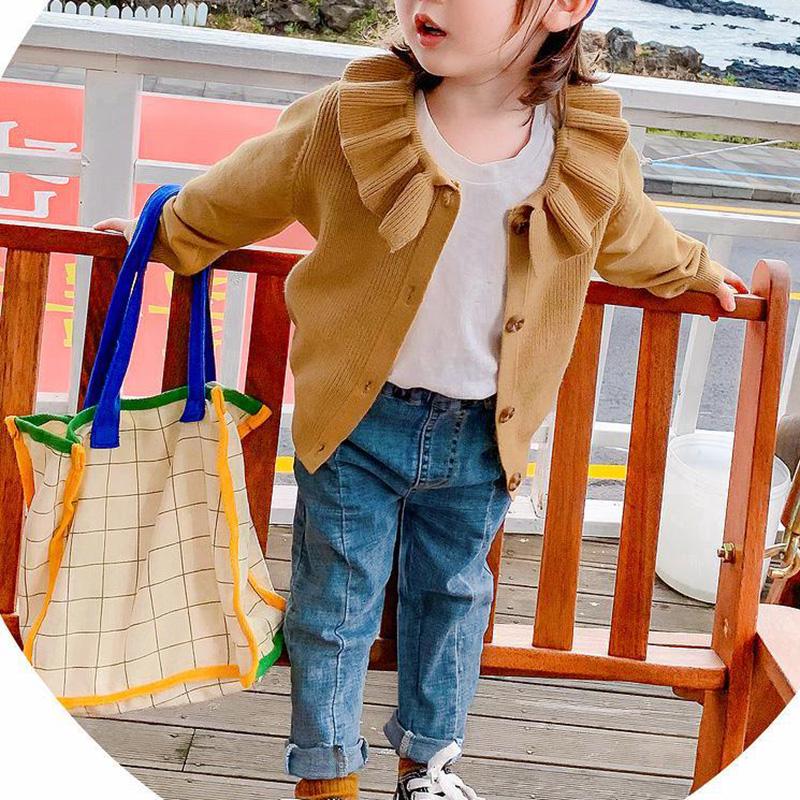 Little Girl Autumn Long-sleeved Sweater Children's Knitted Cardigan Jacket Fashion Baby Top