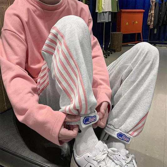 Women's Wide-leg Sports Pants Loose Foot Guard Pants Spring and Autumn Fried Street Design Sense Is Thin Pants Ins Tide