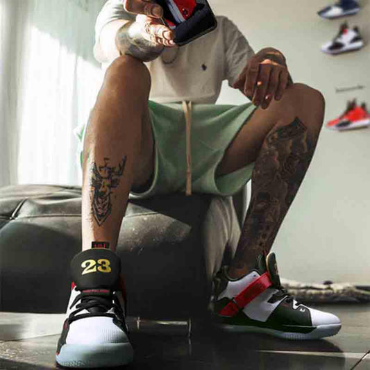 Basketball shoes men cushion basketball shoes light Color matching Men's outdoor sports shoes
