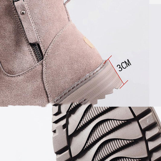 Pair of Boots Snow Boots Female Ankle Boots Winter Cotton Boots Tassels Martin Boots Cotton Shoes