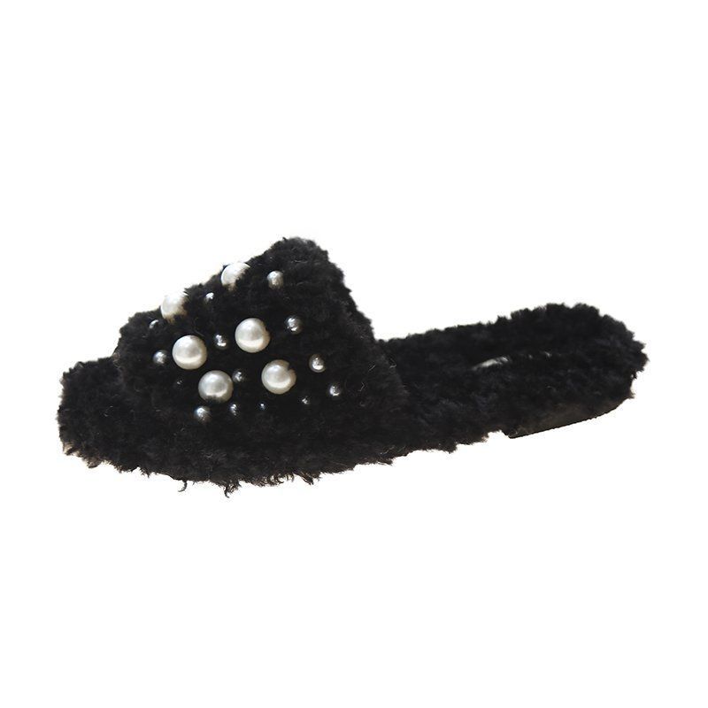 Autumn and Winter Ladies Fashion Cotton Slippers Warm Flat Shoes Indoor and Outdoor Casual Shoes