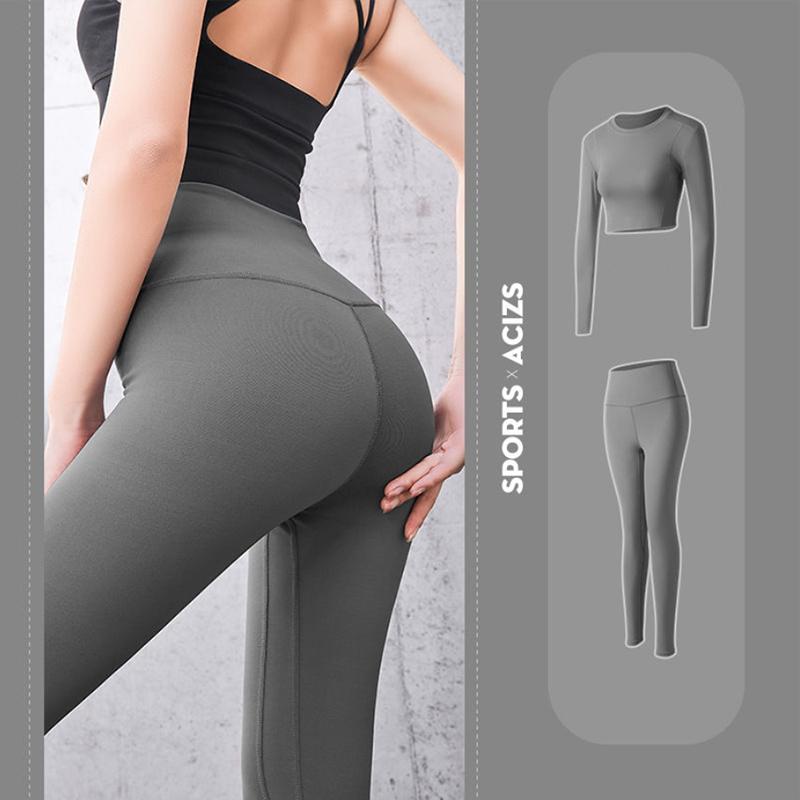 Peach Hip Yoga Pants Women's Sports Sets Fitted Stretch High Waist Leggings Thin Hip Lift Fitness Pants Sports Pants Leggings Casual Jogging Pants