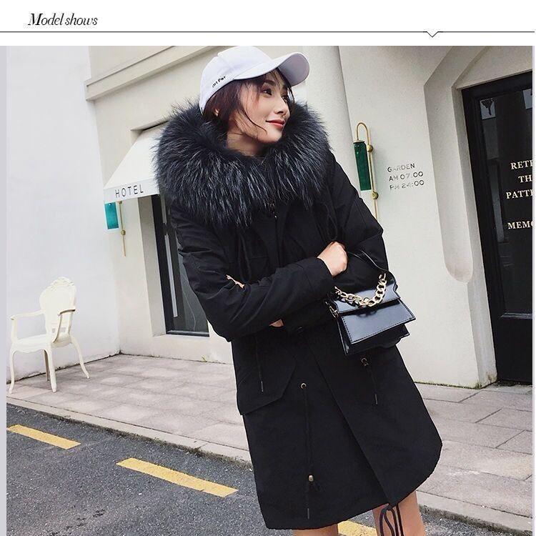 Women Retro Faux Fur Parka Coats Outwear Long Warm Overcoat Girl