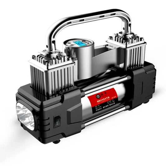 Car Inflatable Pump Dual-cylinder Portable Car Car Air Pump Electric Tire 12V Multi-function Universal Inflation Tool Double 200 Cylinder High Power