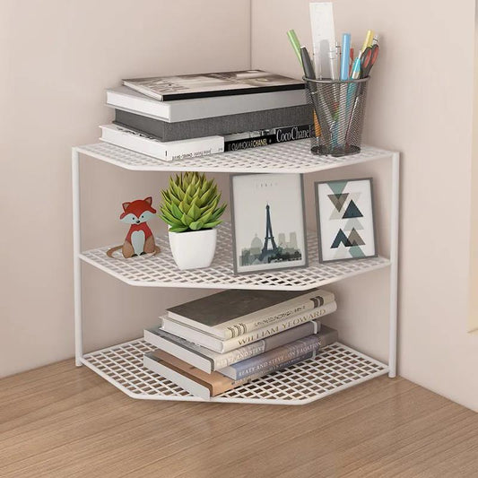 Bookcase Corner Shelf Simple Desk Corner Corner Cabinet Bay Window Desktop Triangle Corner Bookcase Storage Rack