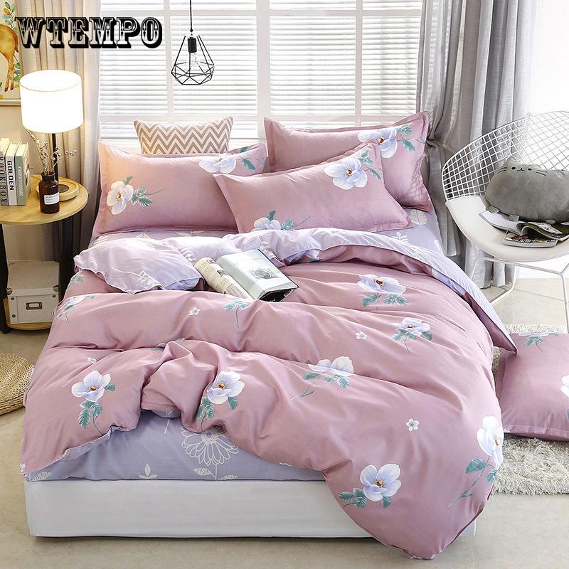 WTEMPO Brand Bedding Sets Bed Linen Duvet Cover Flat Sheet Bedding Set Winter King Queen Bed Set