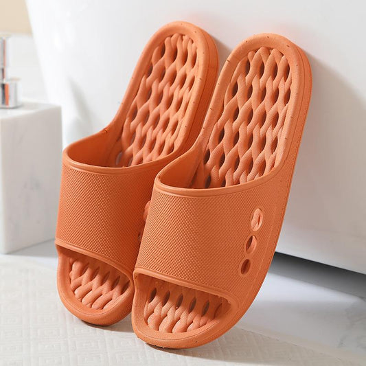 PVC Sandals and Slippers for Men and Women In Bathroom Bath Leaking Non-slip Wear-resistant Slippers for Couples To Wear Sandals Outside The Home