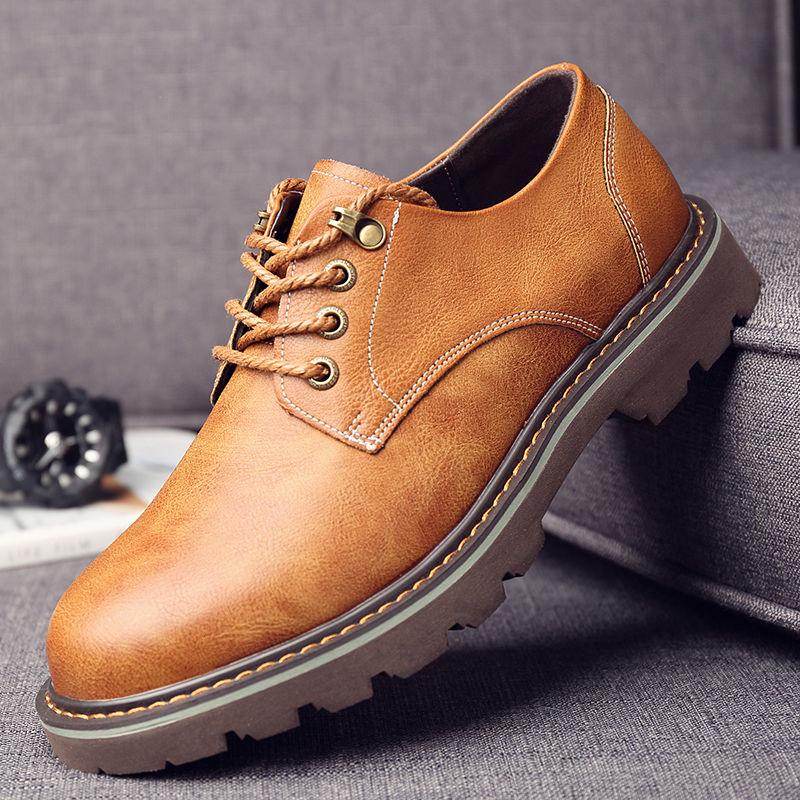 Fashion Men Leather Martin Shoes Luxury Classic Men Shoes Waterproof Martin Shoes Outdoor Footwear