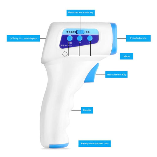 Electronic forehead gun infrared thermometer accurate Non-contact adult thermometer quick and easy