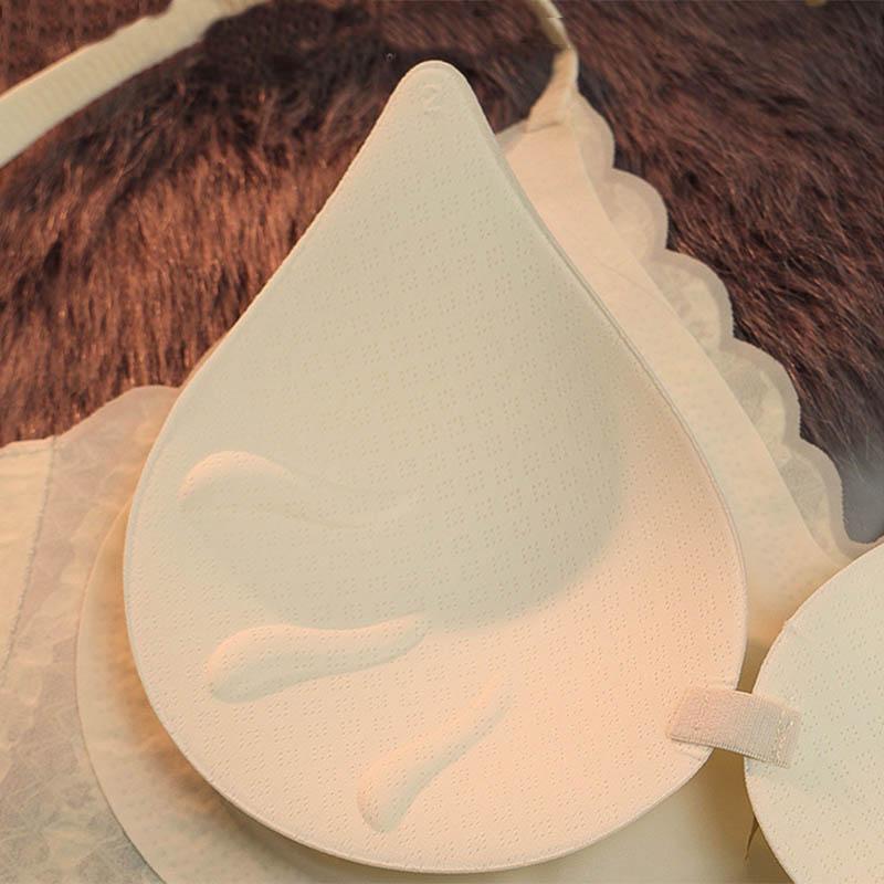 Women's Gathering Sleeping Large One Piece Non-marking No Steel Ring Top Support Side Gathering Sports Tank Top Lace Decorative Breathable Bra