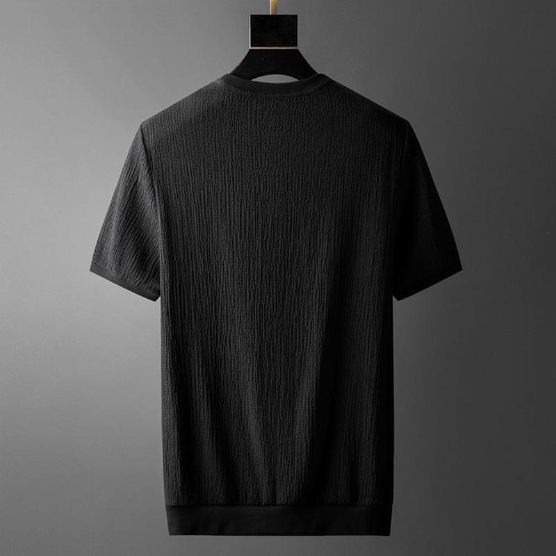 High-end Refreshing Short-sleeved Casual Short-sleeved Men's Summer Quick-drying Thin Ice Silk Sports Suit Men