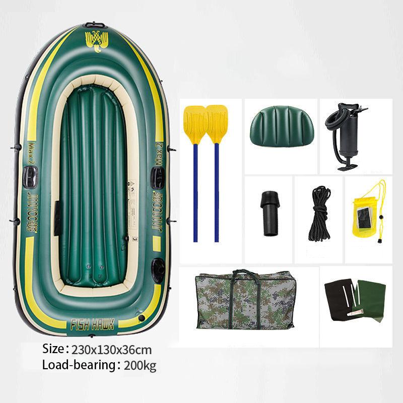 Manual Inflatable Inflatable Boat Thick Wear-resistant Kayak Speed Boat Assault Boat Cushion Life-saving Inflatable Boat Fishing Boat