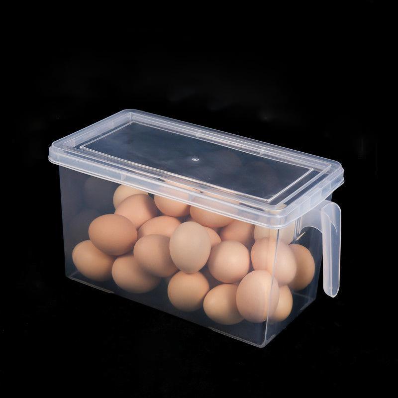 Refrigerator Storage Fresh-keeping Box Plastic Microwave Lunch Sealed Box Portable Separated Bento Box