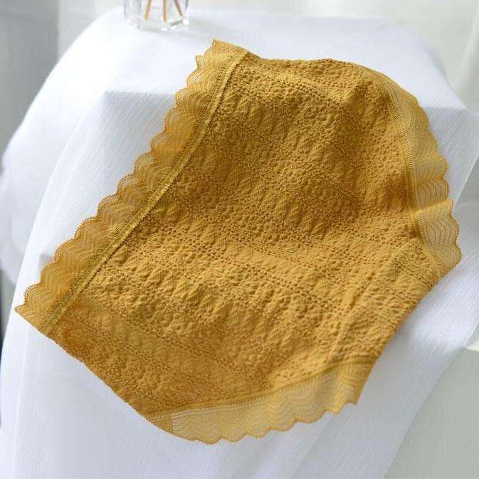 Women Large Size Underpants Ladies Antibacterial Breathable Middle Waist Traceless Lace Briefs 3pcs/Lot