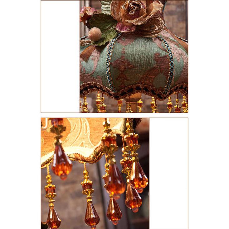 Luxury Retro Resin Table Lamp Luxury Palace Bedroom Bedside Lamp Sculpture Resin E27 Lamp