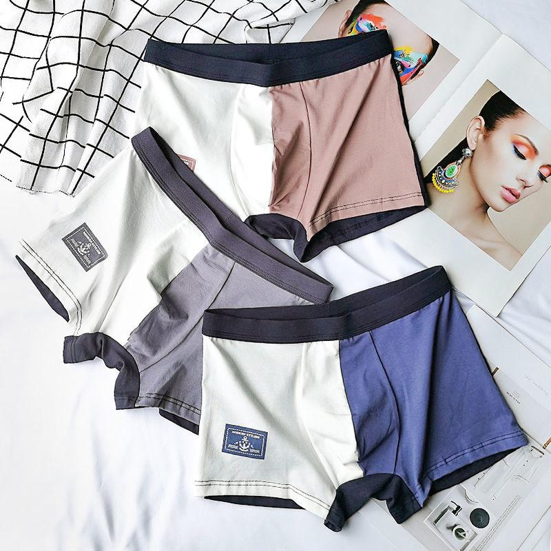 Men's Adult Boxer Cotton Shorts Boys Personality Four-corner Breathable Underwear