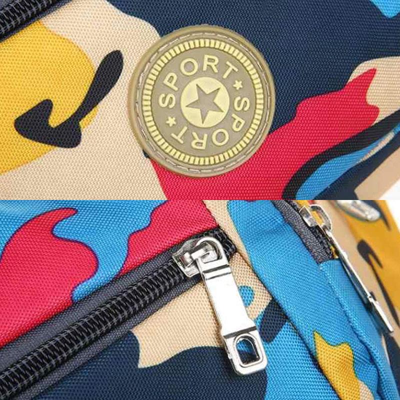 Running Waist Bag Men and Women Canvas Messenger Chest Bag Outdoor Sports Cashier Camouflage Fashion Multifunctional Mobile Phone Bag